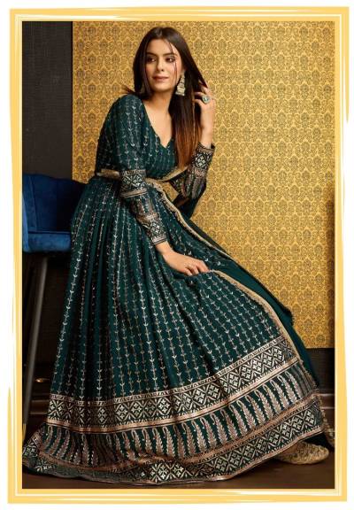 FLORY VOL-44 BY KHUSHBOO FOIL PRINTED GOWN WHOLESALER IN INDIA